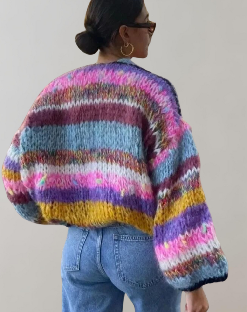 Valenzora | Oversized und bunter Cardigan