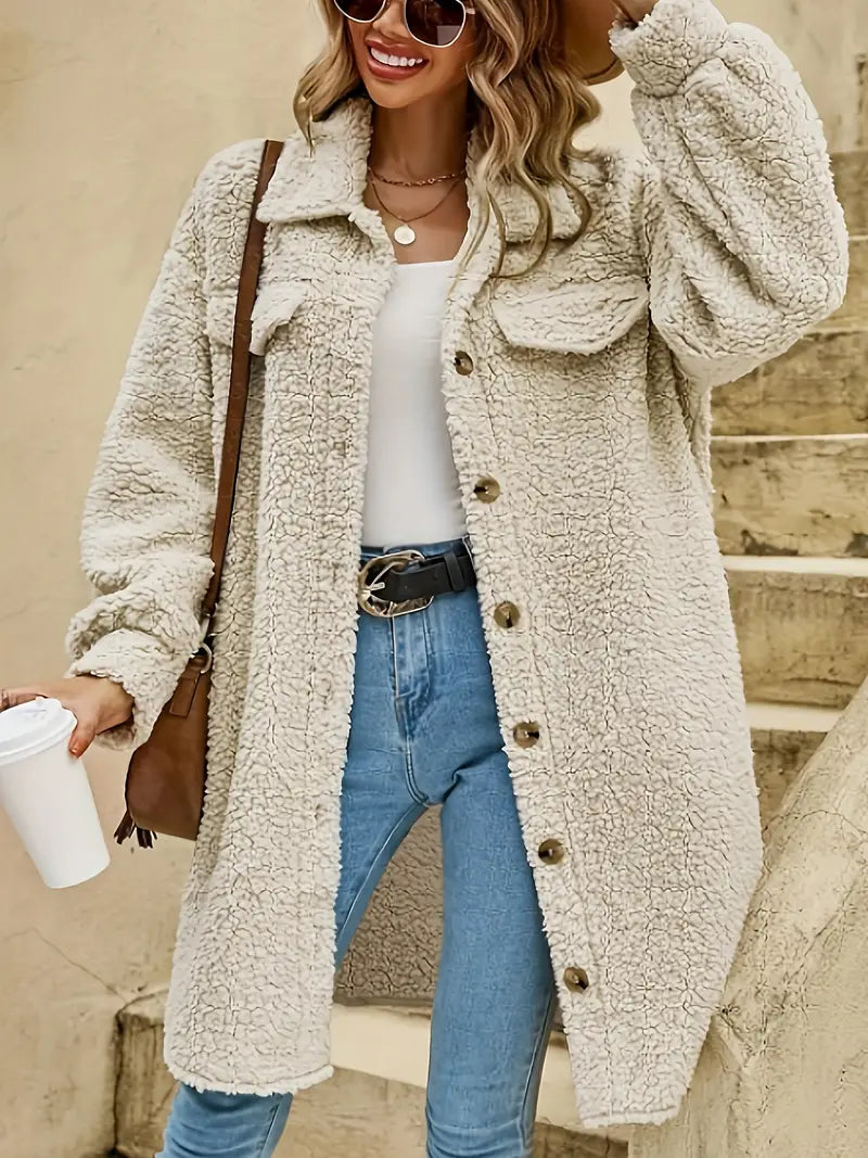 Soft jacket with buttons