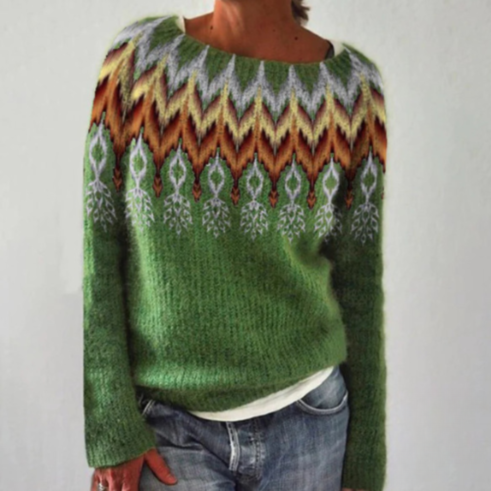 Valenzora | Warmer Herbstpullover mit Rundhalsausschnitt für Damen