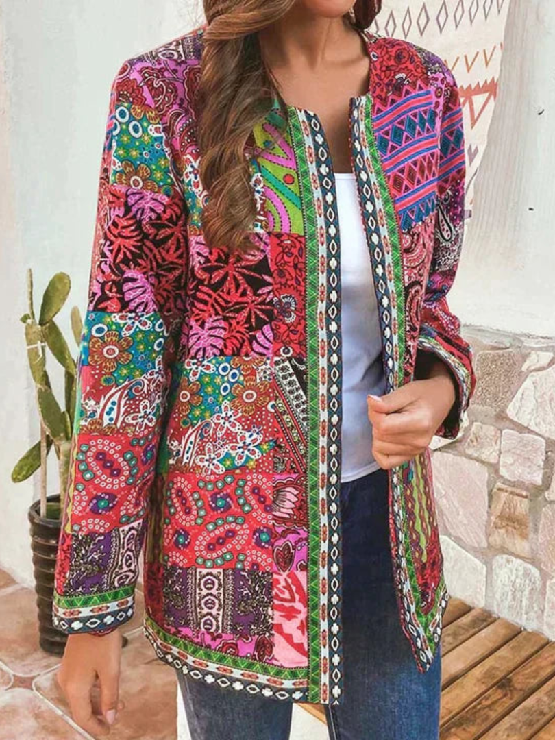 Valenzora | Women's Ethnic Floral Coat Jacket
