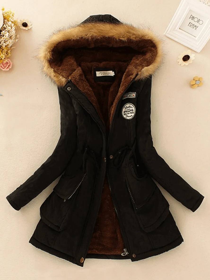 Valenzora | Women's parka in mid-length style with zipper
