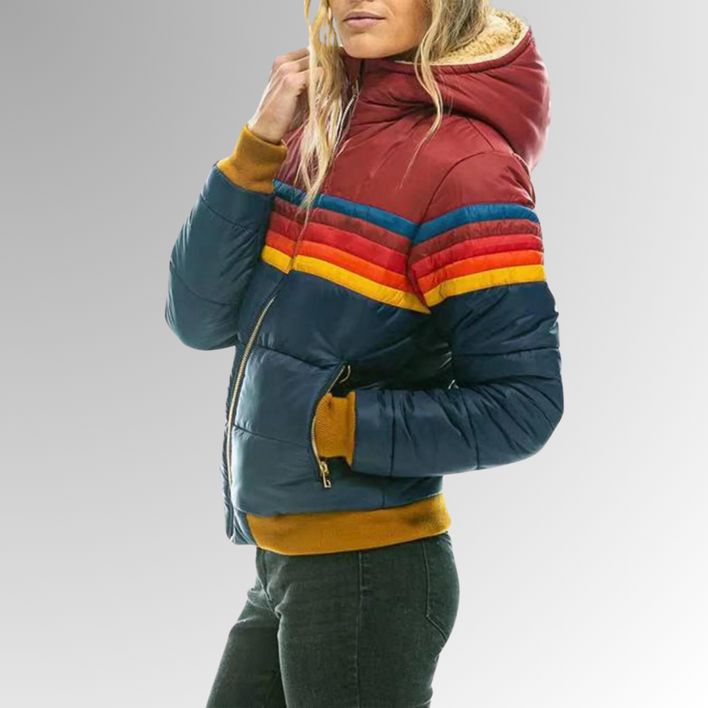 Valenzora | Casual jacket with zipper and vibrant details
