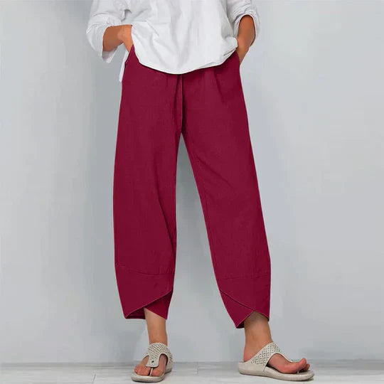 Valenzora | Cotton Linen Trousers for Women