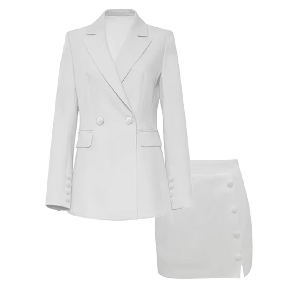 Valenzora | Elegant coat and skirt set