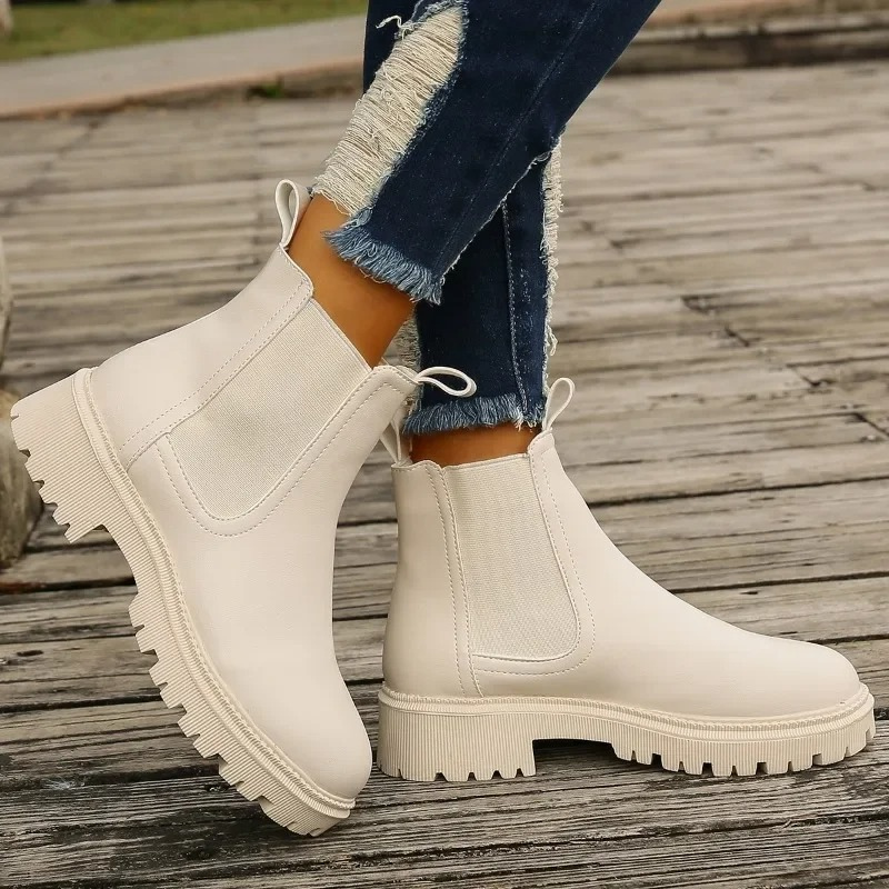 Valenzora | Women's leather Chelsea boots with pull tabs