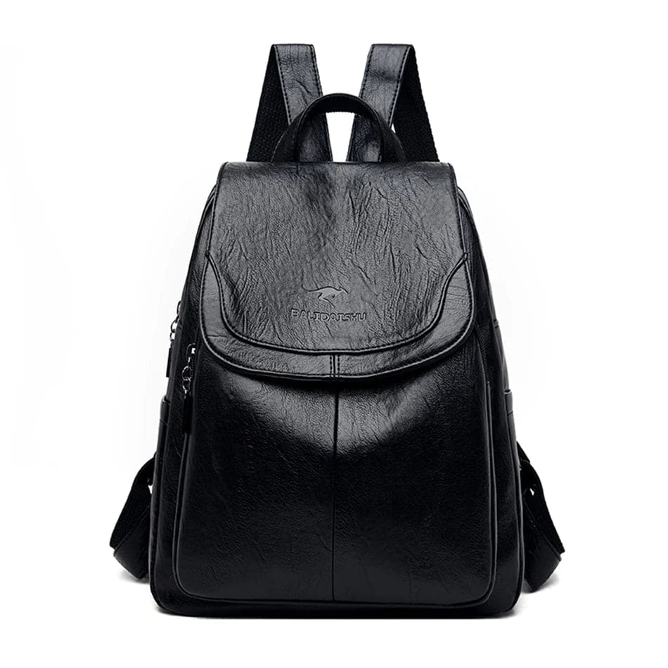 Valenzora | Anti-theft leather backpack for stylish women