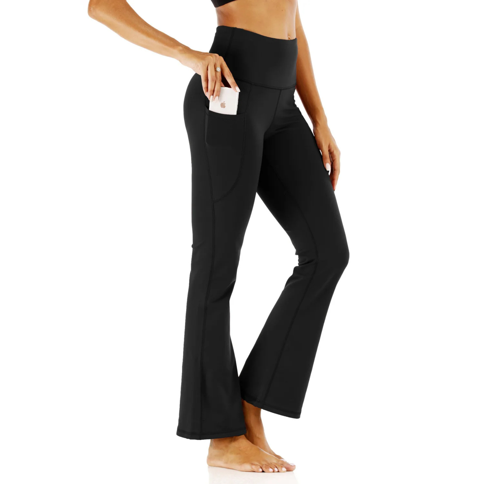 Valenzora | Soft flared trousers with high