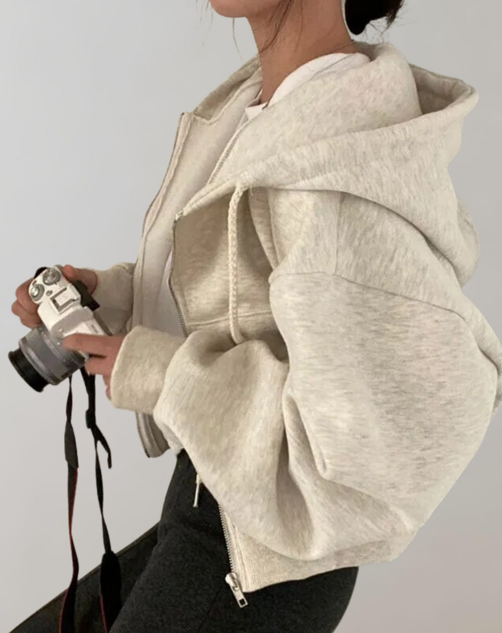 Valenzora - Women's Solid Hooded Sweatshirt