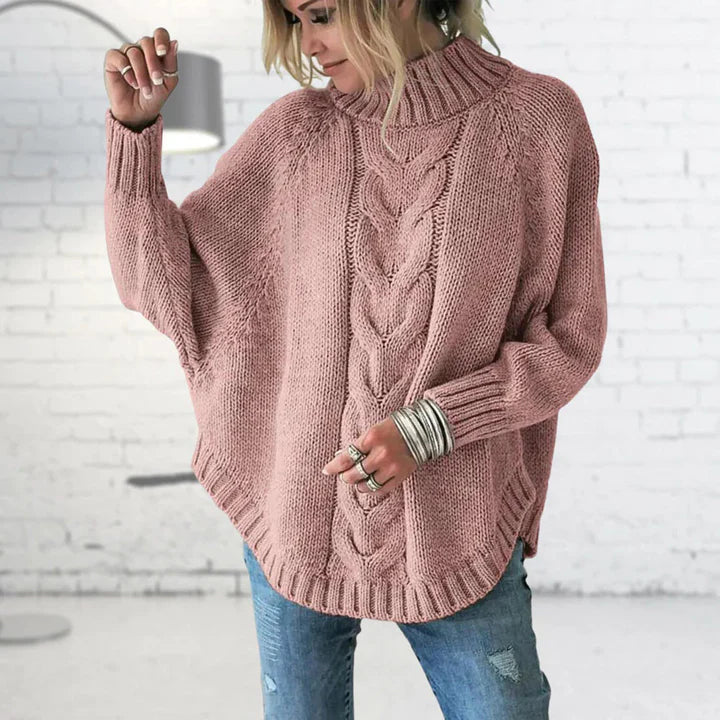Valenzora – Grobgestrickter Rollkragenpullover für Damen