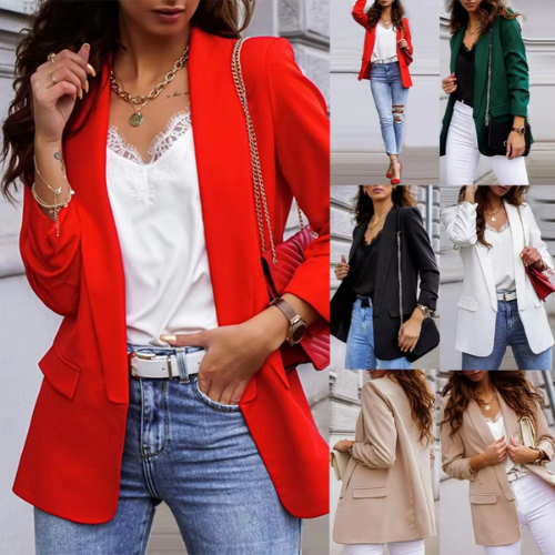 Valenzora | Stylish women's blazers with single button closure, ideal for work