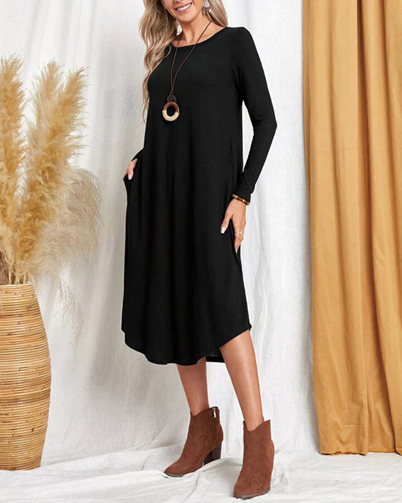Valenzora - Long-sleeved loose dress