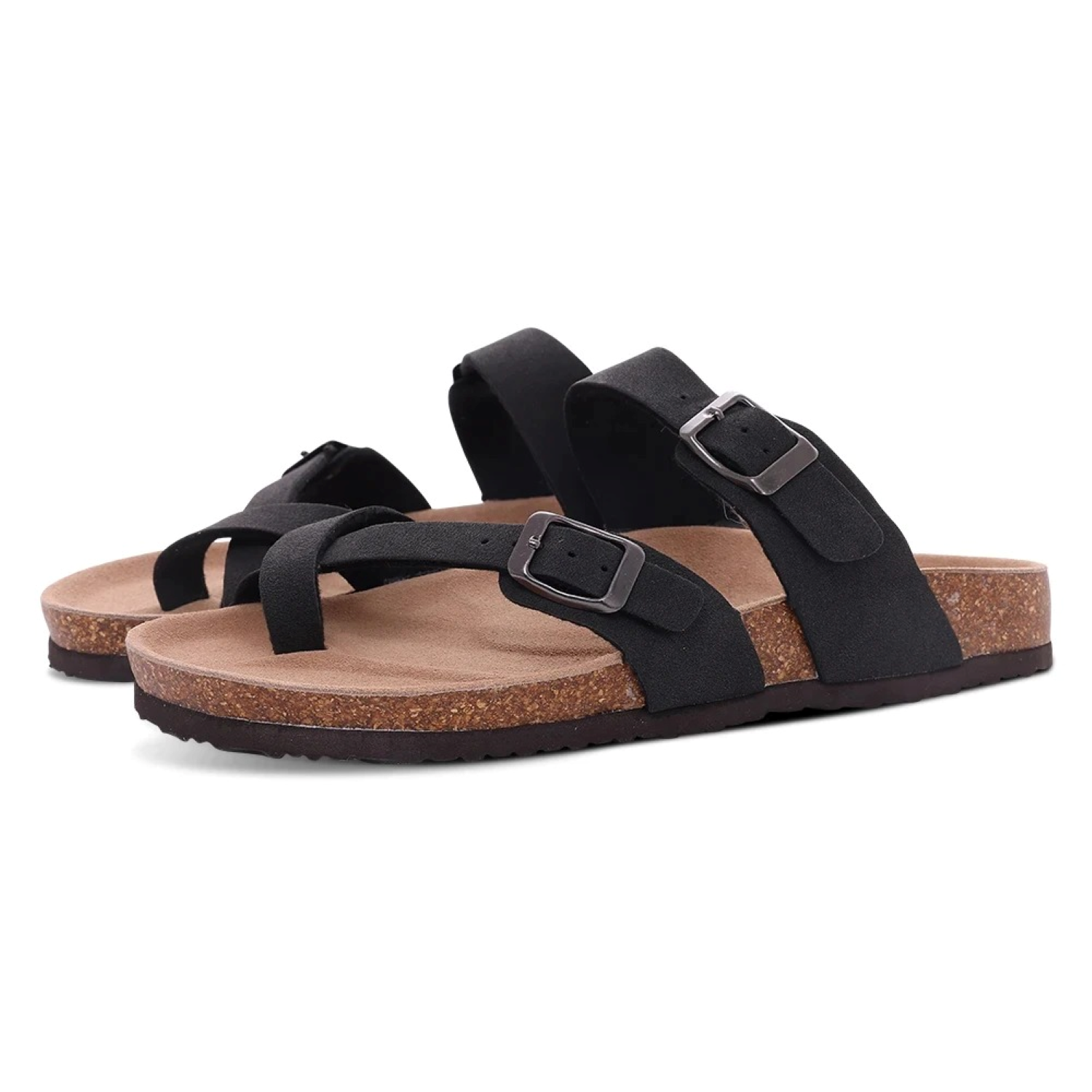 Valenzora | Wildleder-Sandalen für Damen mit doppelter Riemenführung