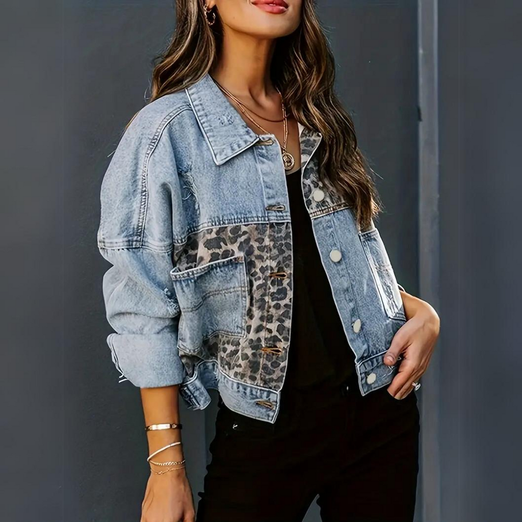 Valenzora | Trendige Jacke mit Leopardenmuster