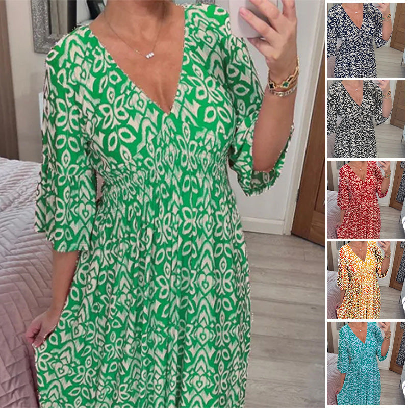Valenzora | Modisches Damenkleid mit Aufdruck