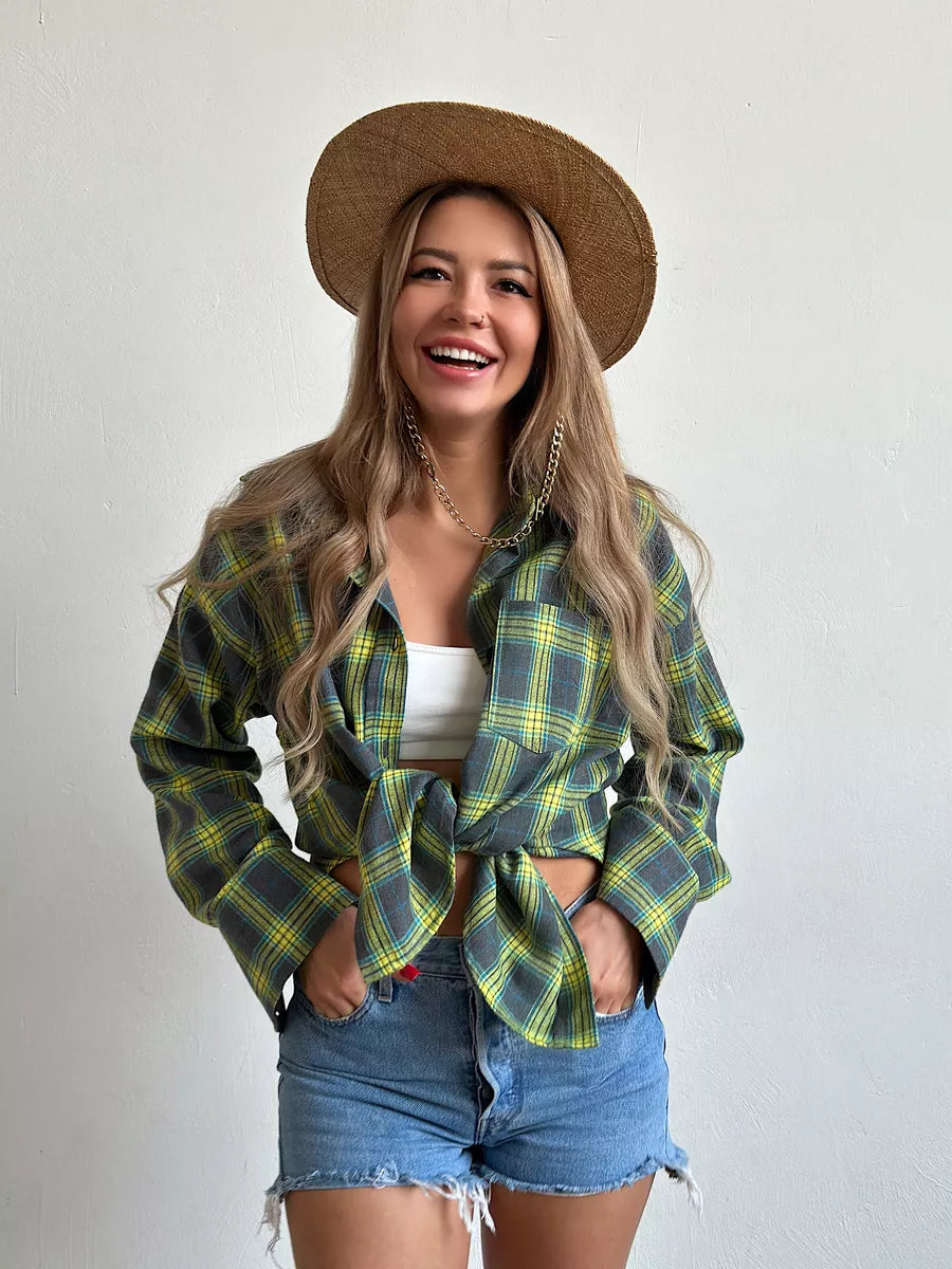 Valenzora | Checked flannel shirt for women