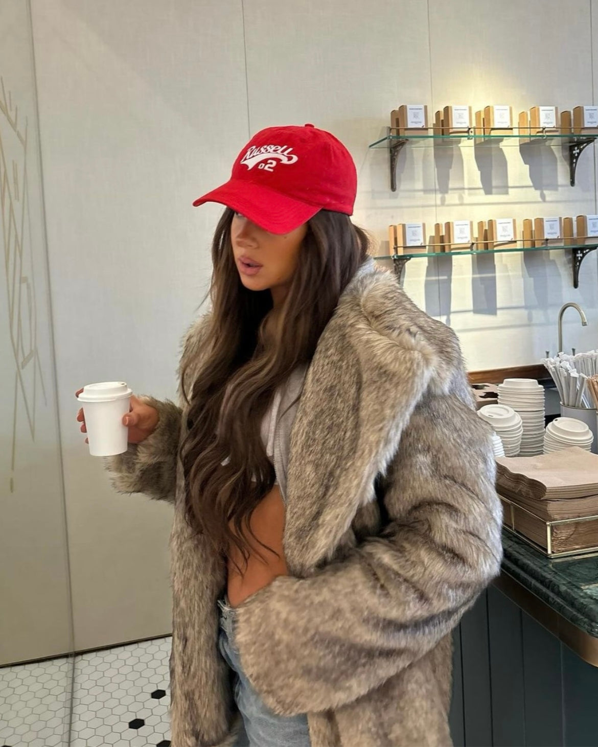 Valenzora | Fluffy Fur Jacket for Winter