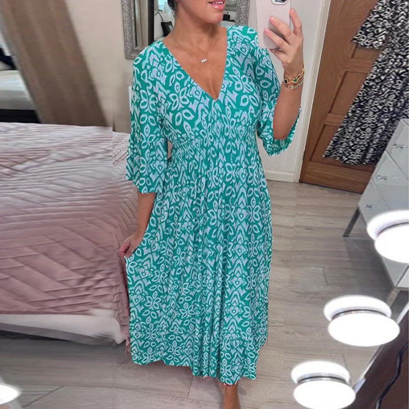 Valenzora | Modisches Damenkleid mit Aufdruck