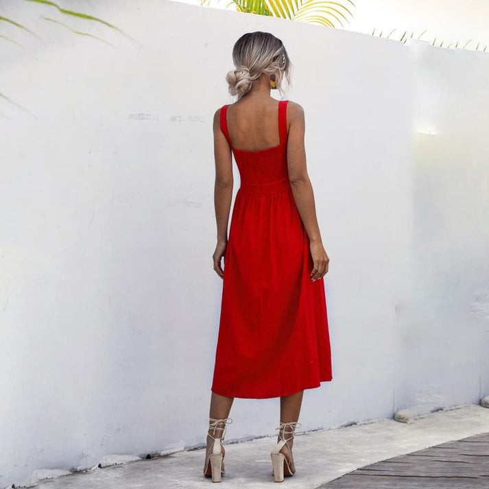 Valenzora | Elegant sleeveless dress for summer