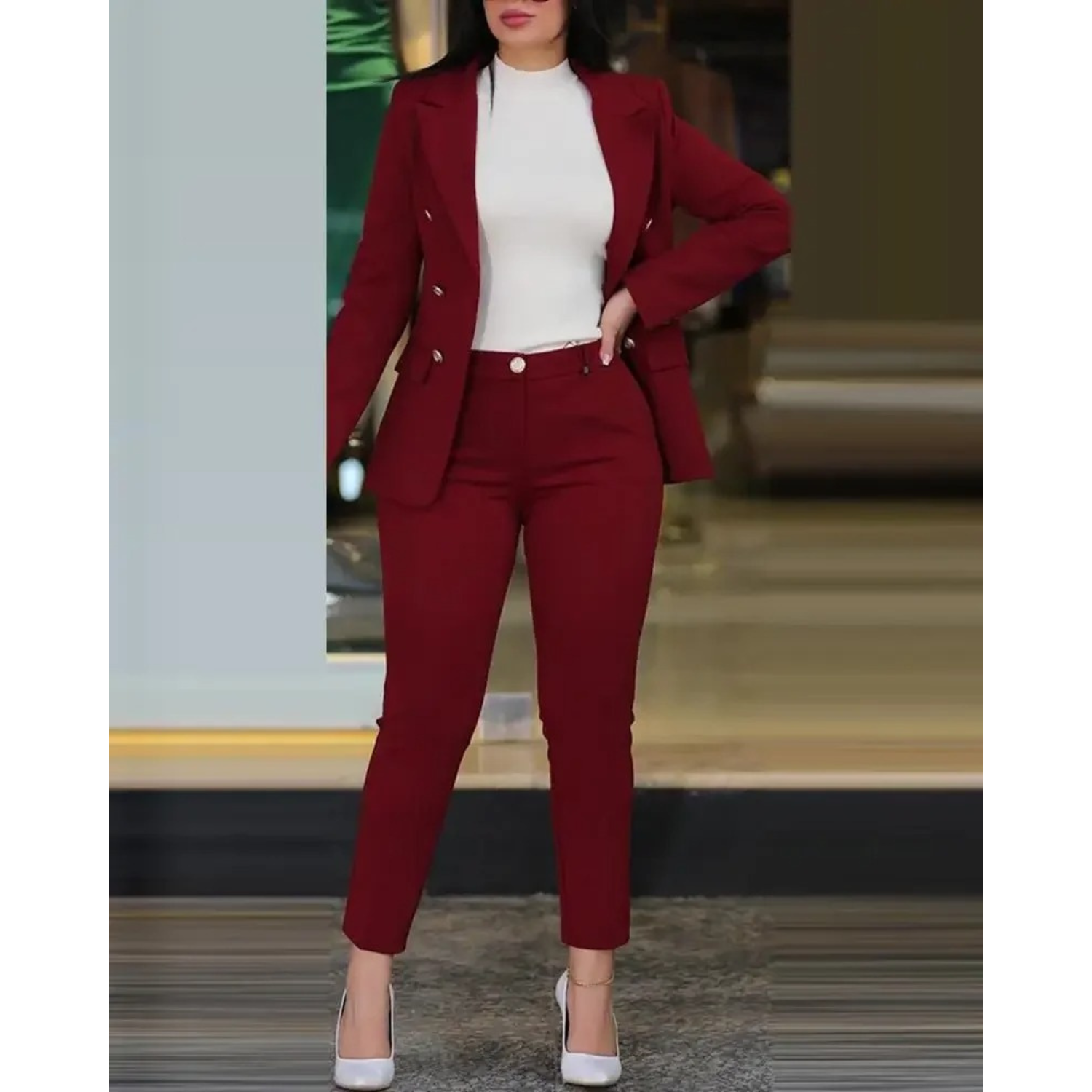 Valenzora | Blazer- und Hosen-Set für Damen