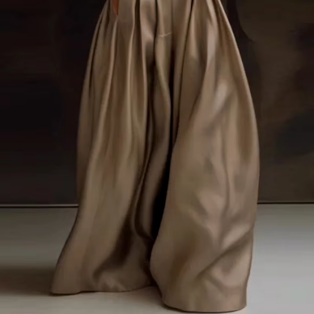 Valenzora | Elegant pleated trousers with a high waist