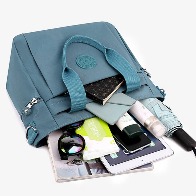 Multicolored tote bag with large capacity for women