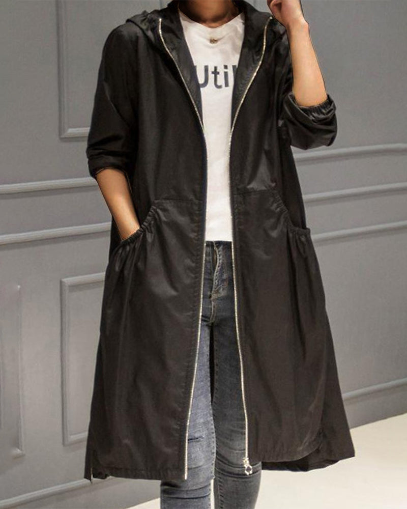 Valenzora | Waterproof Long Trench Coat With