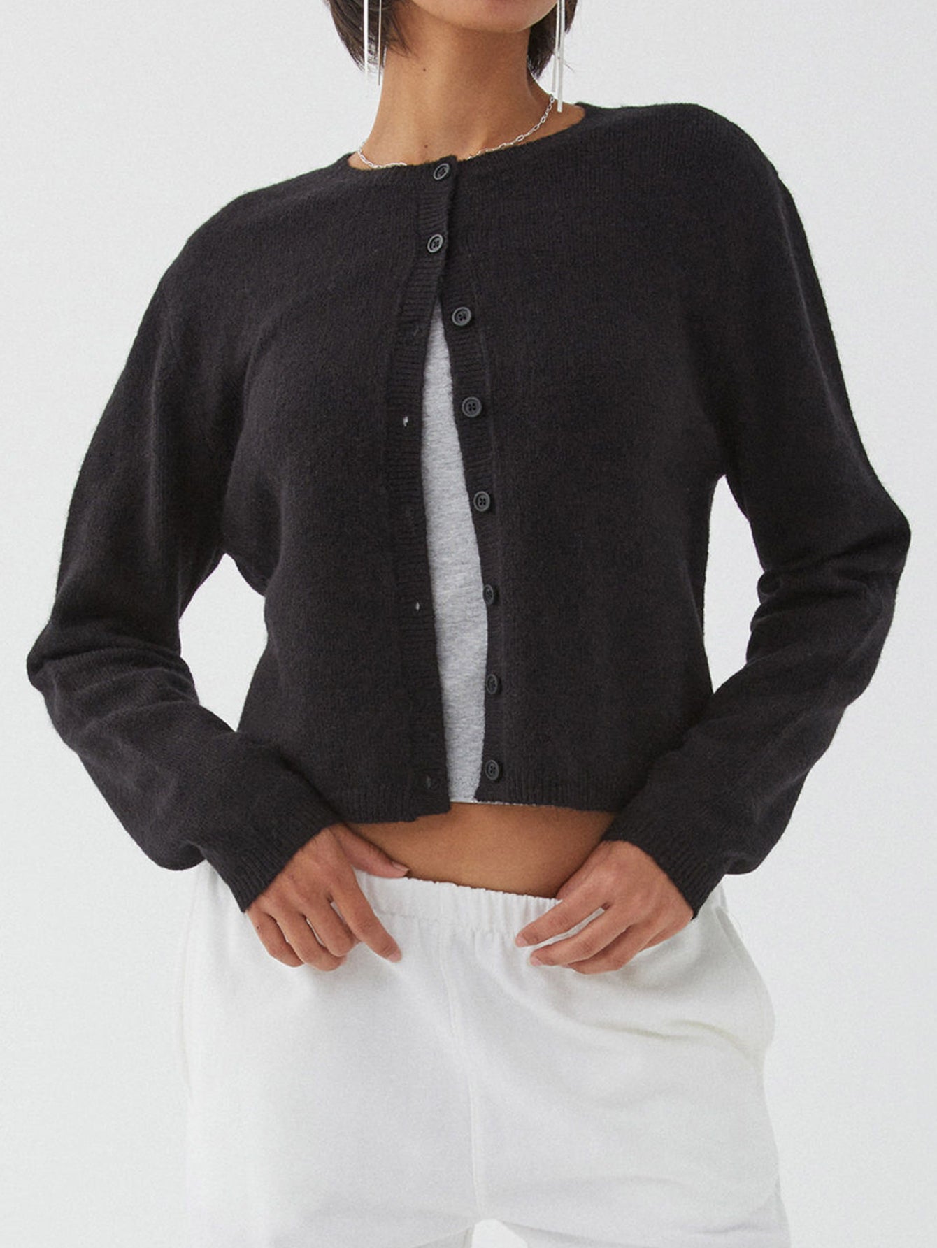 Valenzora | Farbenfroher Damen-Cardigan in Unifarben