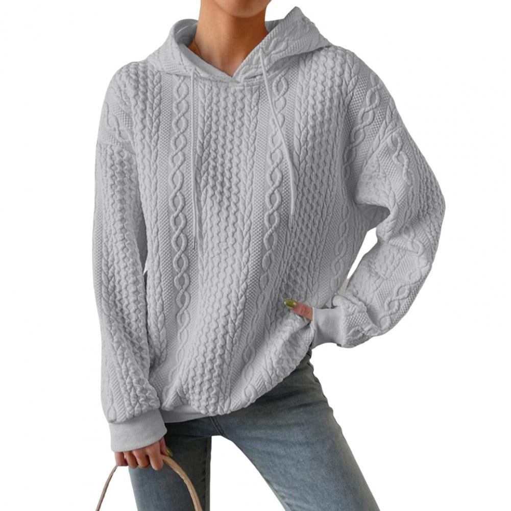 Valenzora | Comfortable oversized woven hoodie with hood