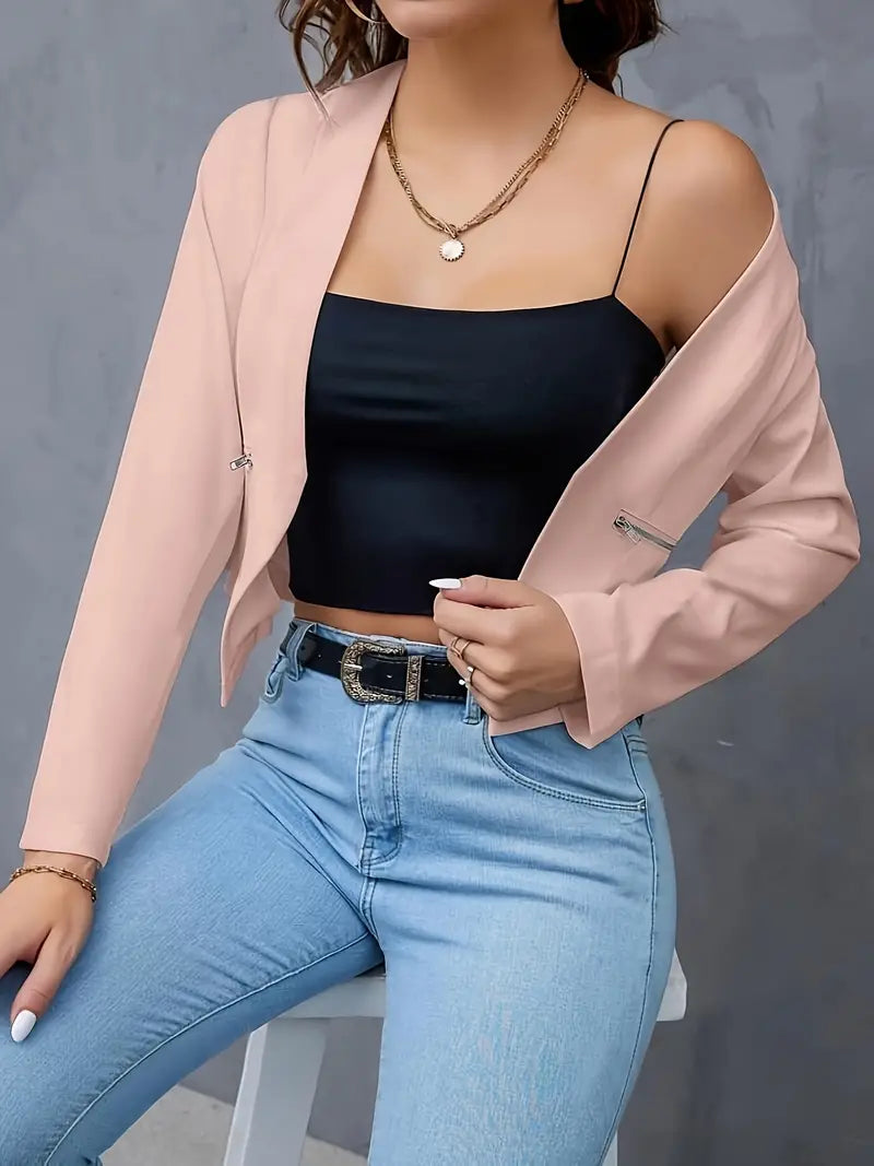 Valenzora | Blazer mit Reißverschlusstaschen