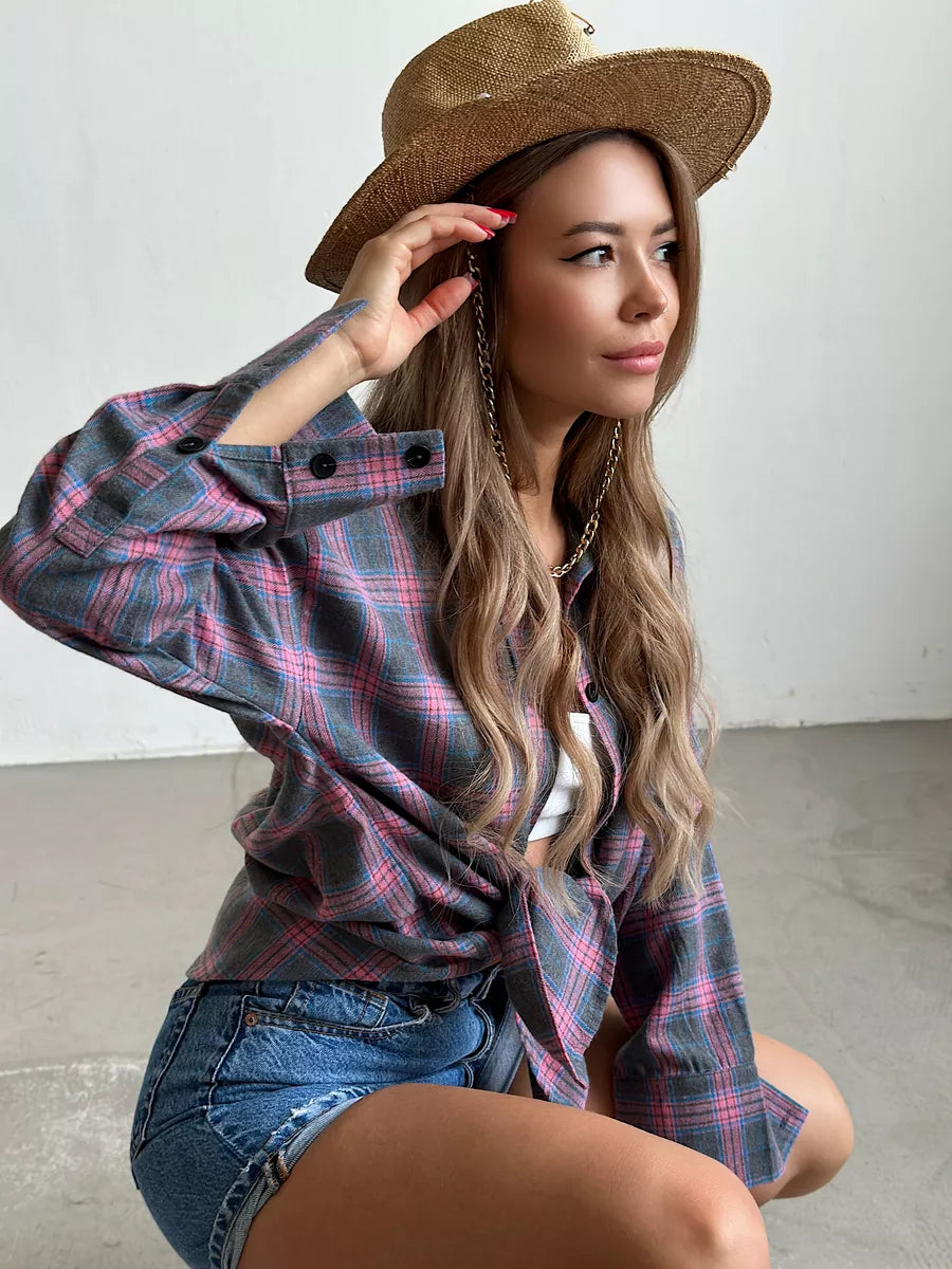 Valenzora | Checked flannel shirt for women