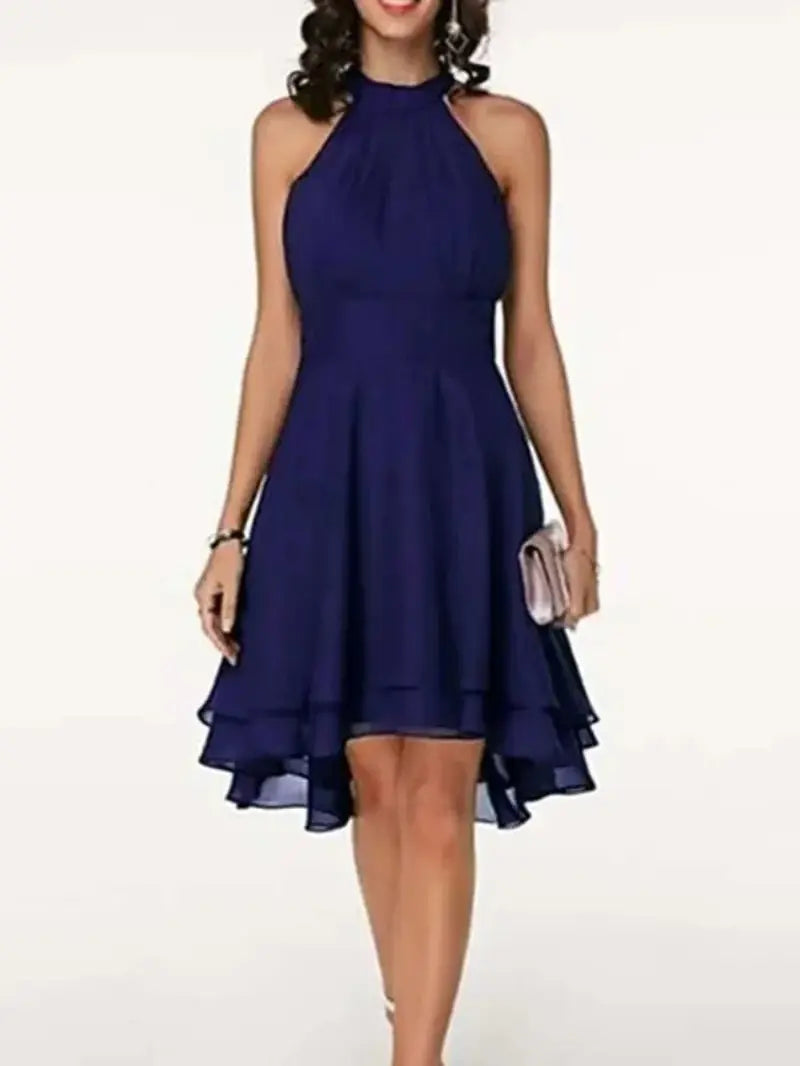 Valenzora | Elegant sleeveless chiffon dress