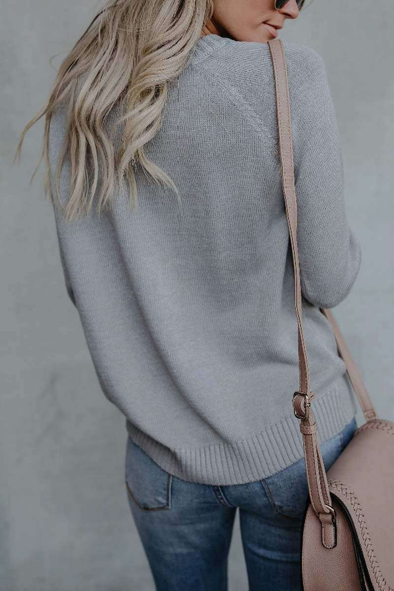 Casual and relaxed winter sweater