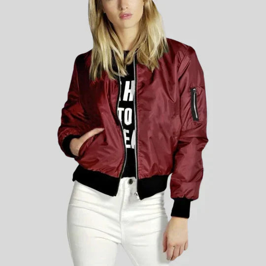 Jacket with O-neck