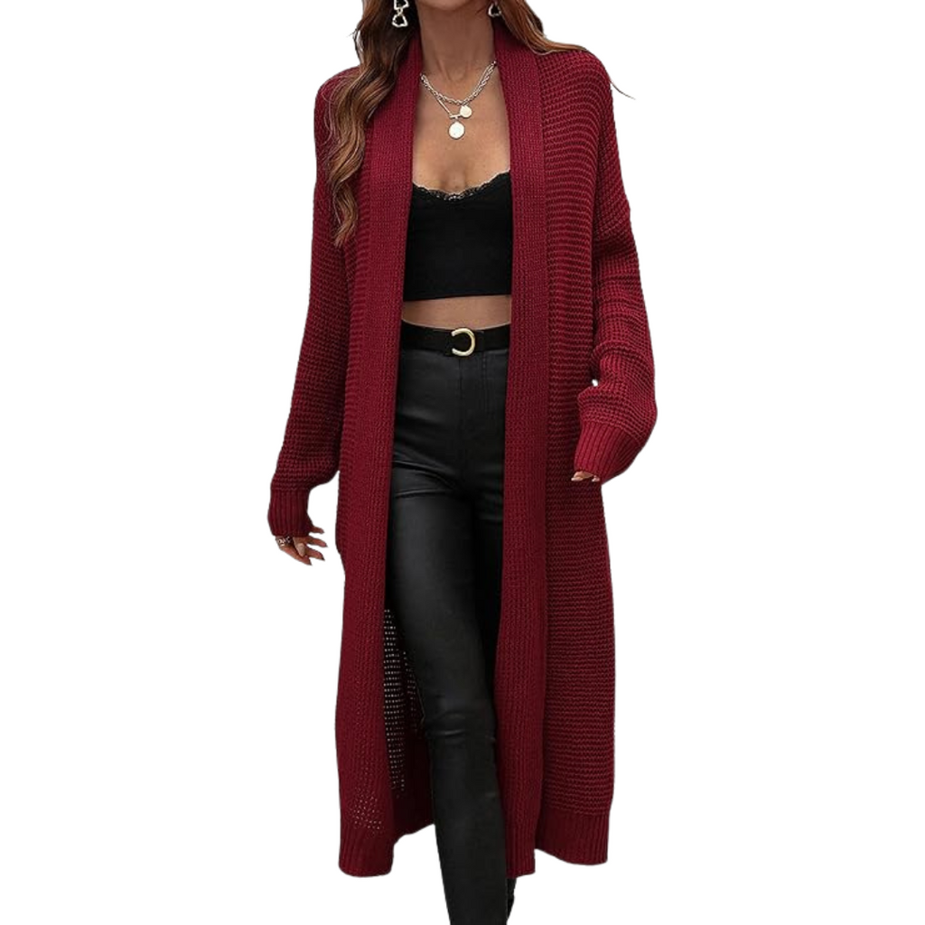 Valenzora | Langer offener Cardigan für Damen