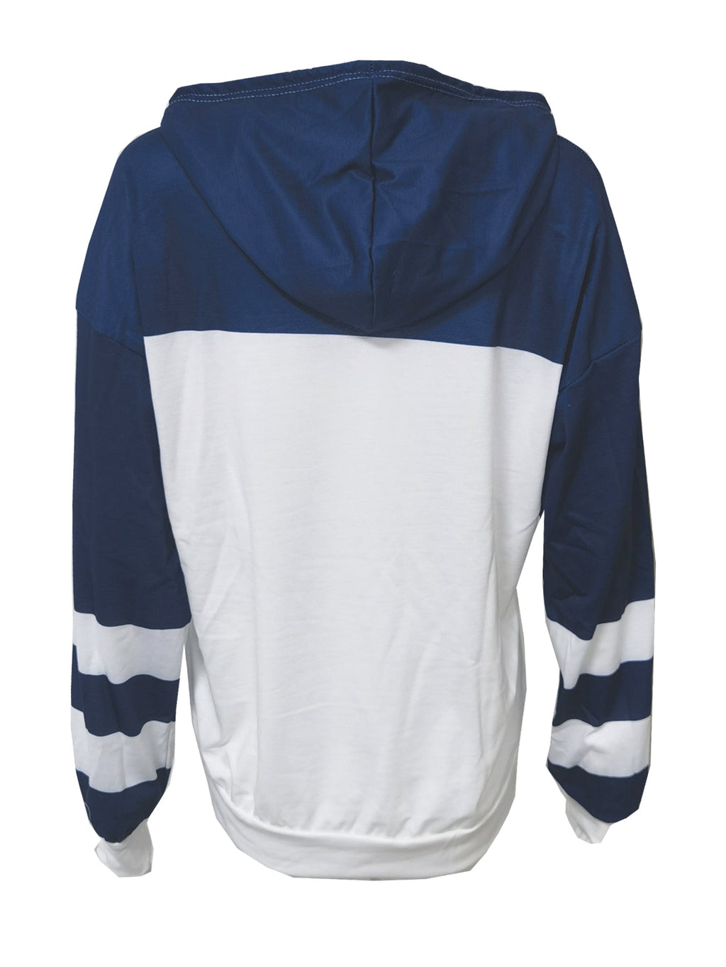 Valenzora | Colorblock hoodie with anchor print