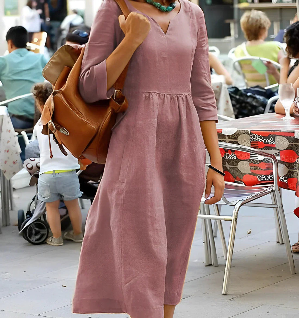 Valenzora | Casual dress made of soft linen
