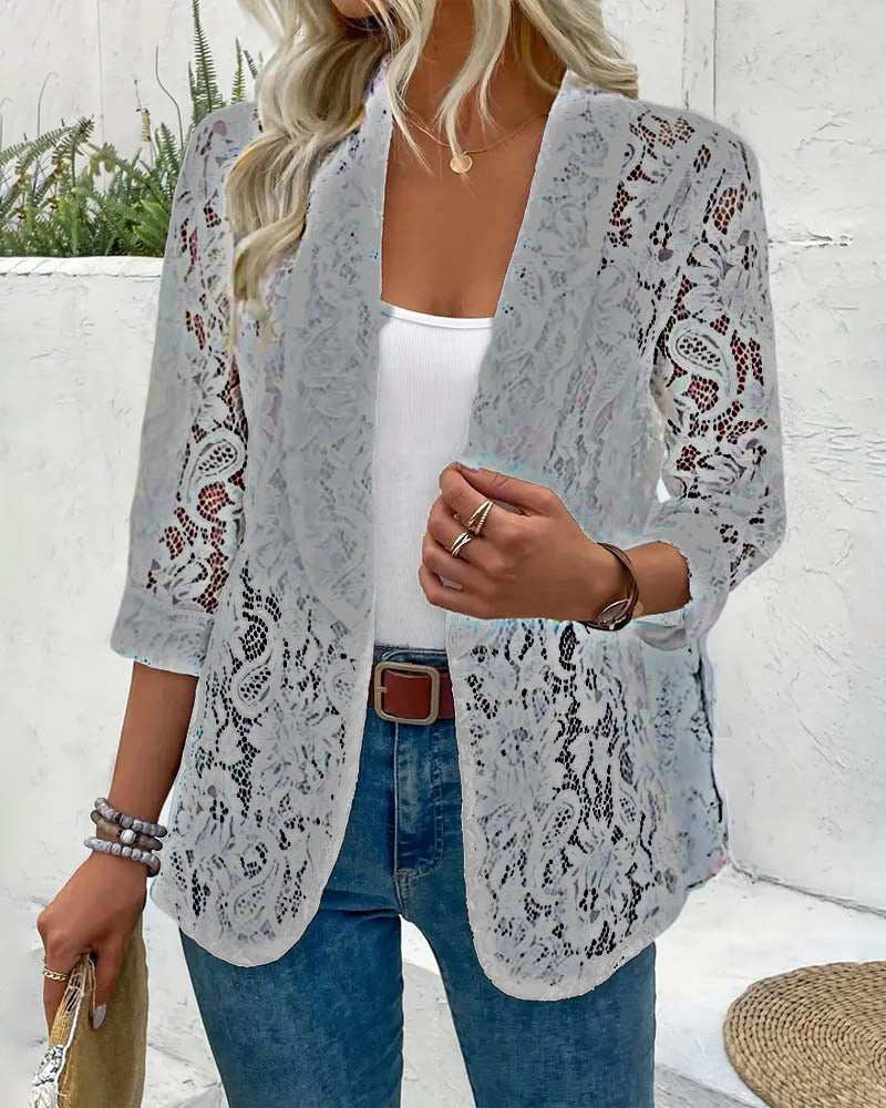Valenzora | Eleganter Blazer mit Spitze