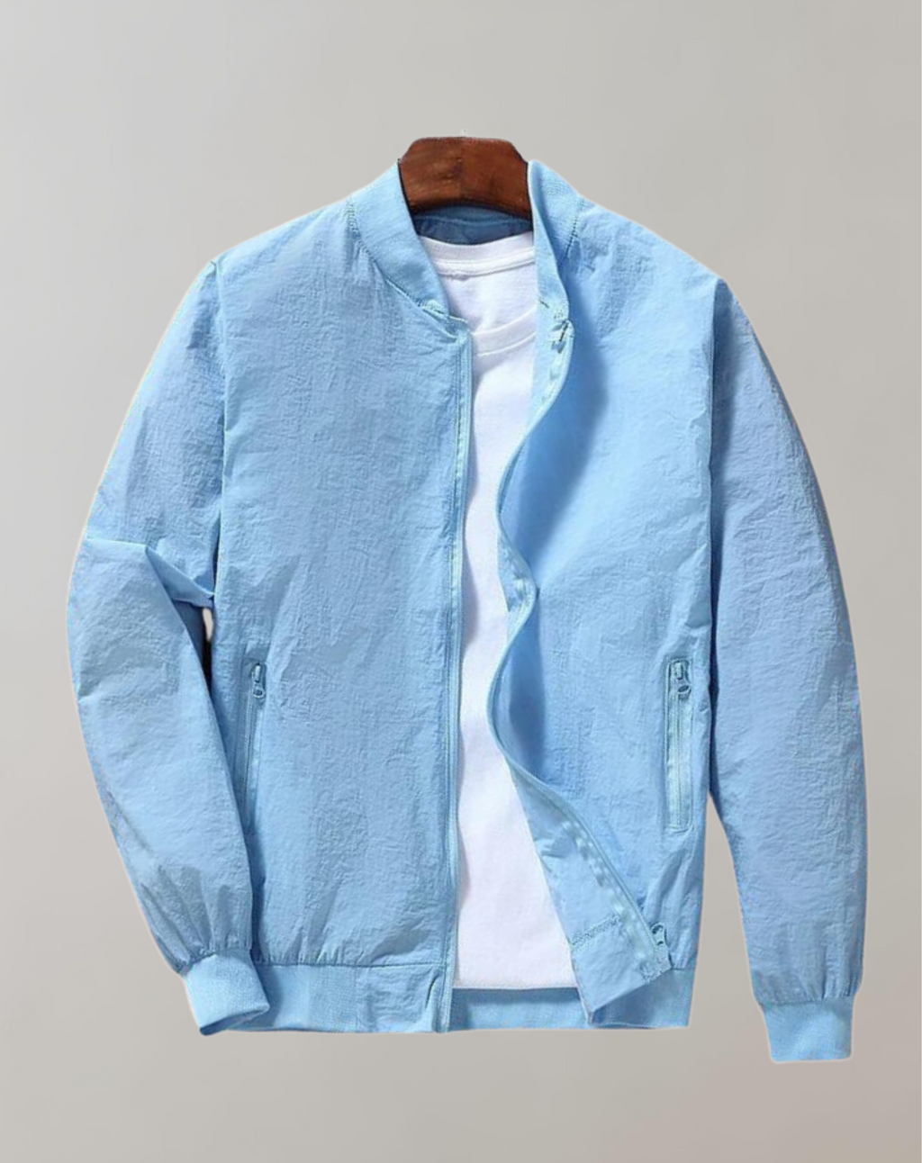 Valenzora | Sporty bomber jacket with stand-up collar