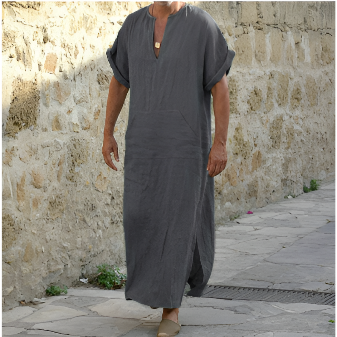 Valenzora | Long Shirt Dress with Slit: Comfortable, Versatile & Lightweight Fashion