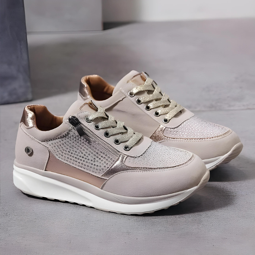 Valenzora - Glamouröse, bequeme Freizeitsneaker | Sportlich-schicke Sneaker