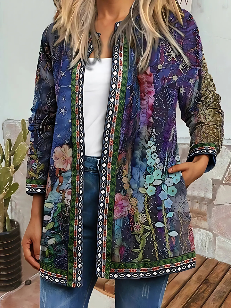 Valenzora | Women's Ethnic Floral Coat Jacket