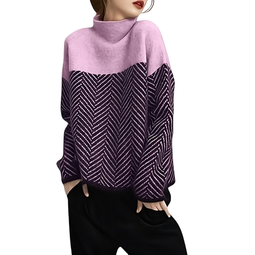 Valenzora | Eleganter Rollkragenpullover aus Wolle für Damen – Stilvoller und warmer Pullover