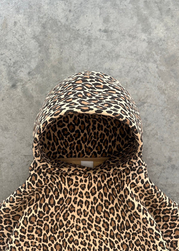 Valenzora | Leopard print hoodie and jogging pants set for women