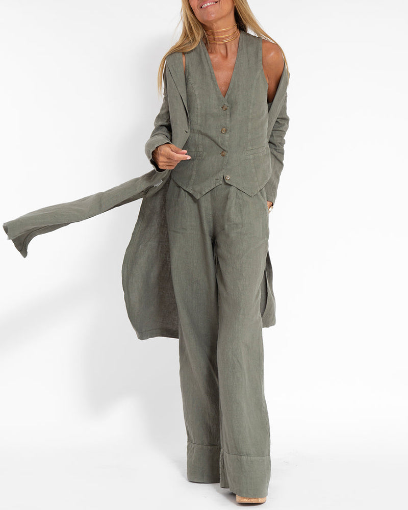 Valenzora | Women's Elegant 2-Piece Linen Set
