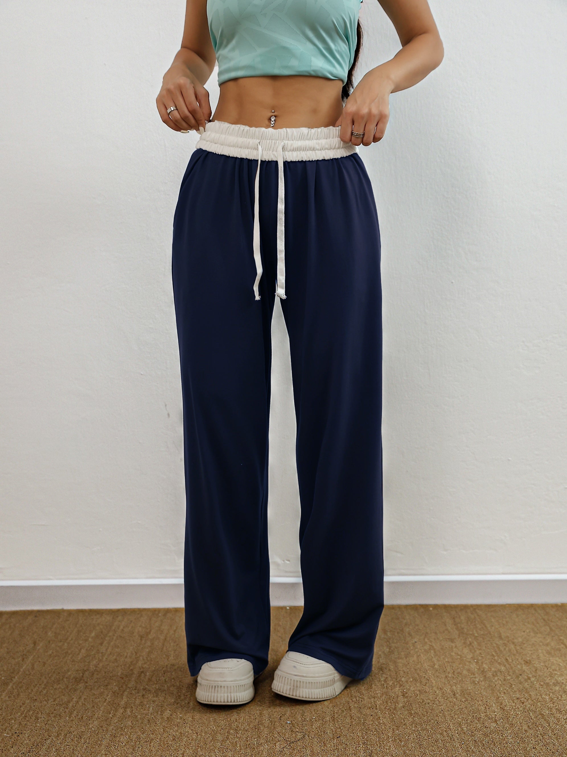 Valenzora | High Stretch Color Combination Trainingshose mit Taschen