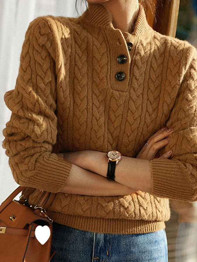 Valenzora | Zopfmuster-Winterpullover für Damen