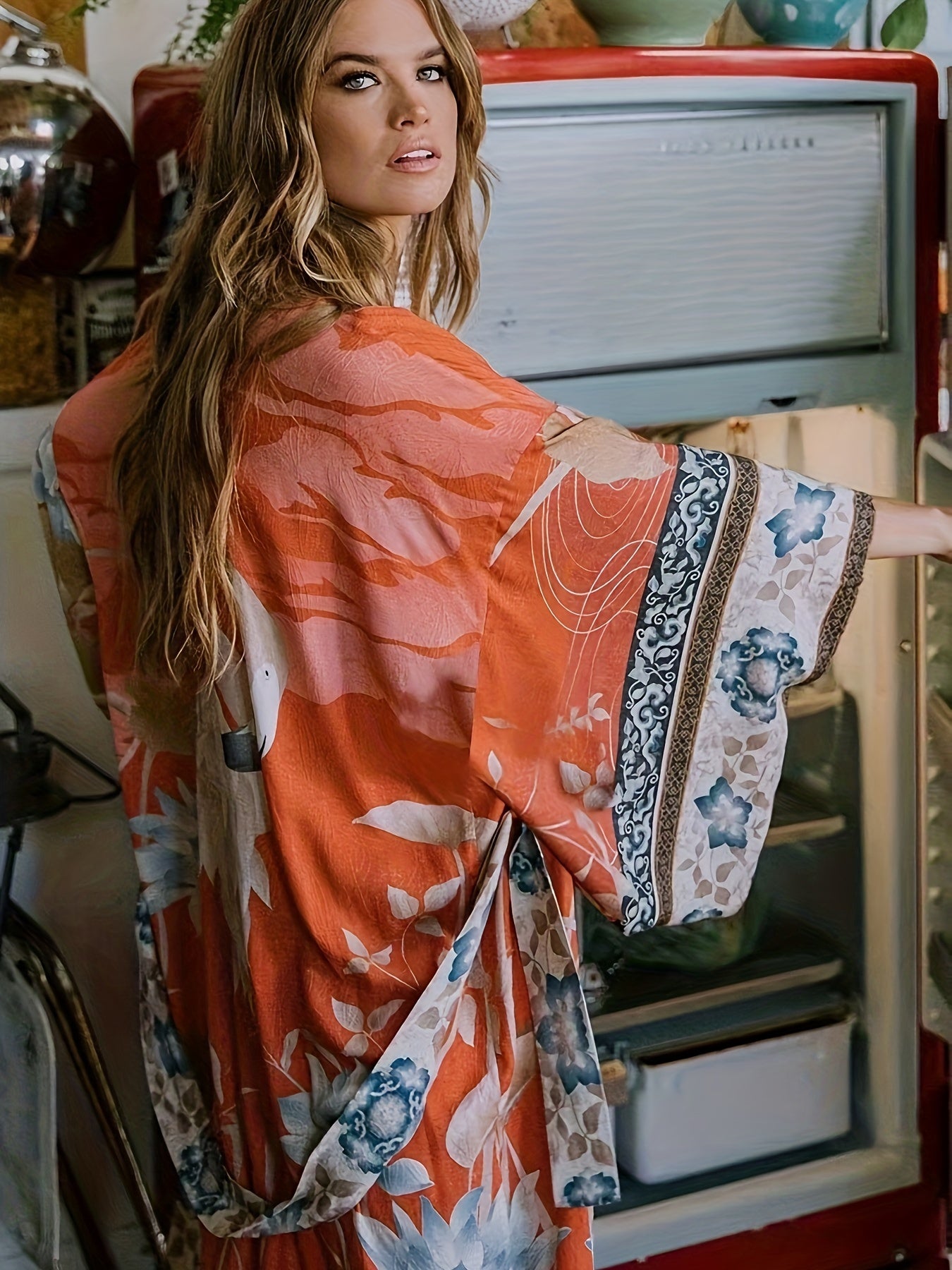 Valenzora | Printed, Kimono-Inspired, Stylish Beach Wrap