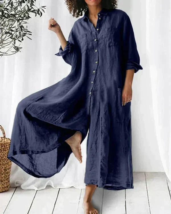 Super schicker Leinen-Jumpsuit für Damen