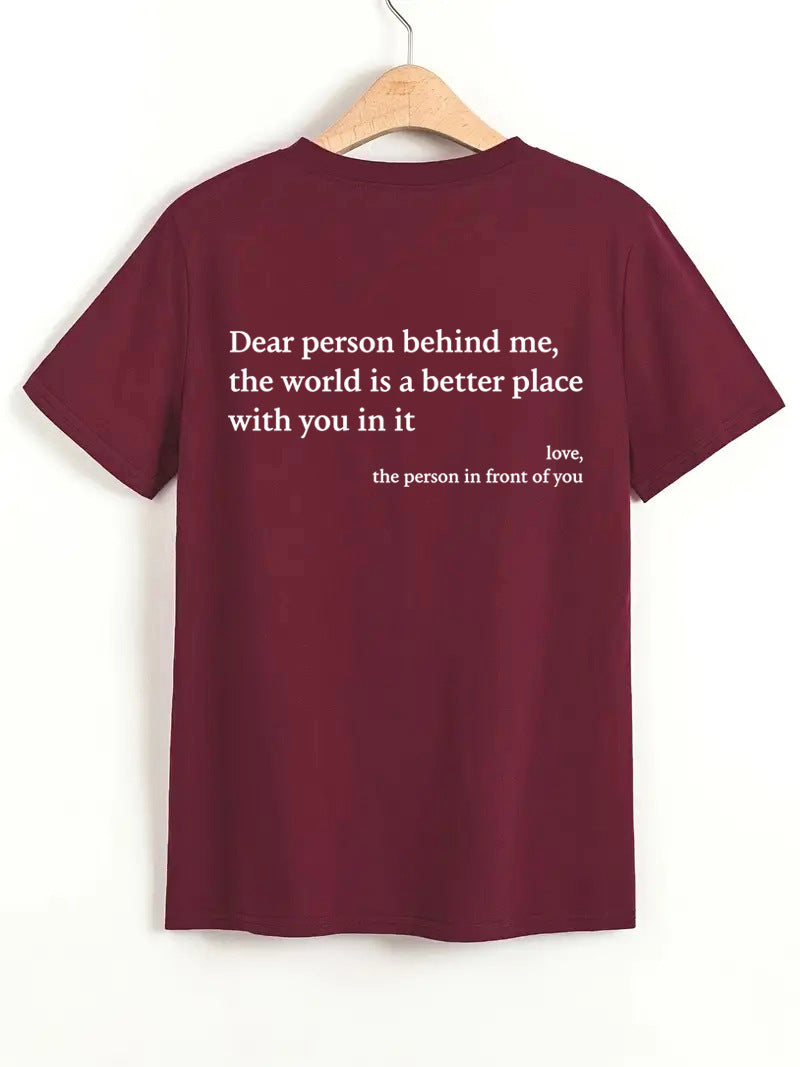 Valenzora | Women's T-shirt with round neck and slogan