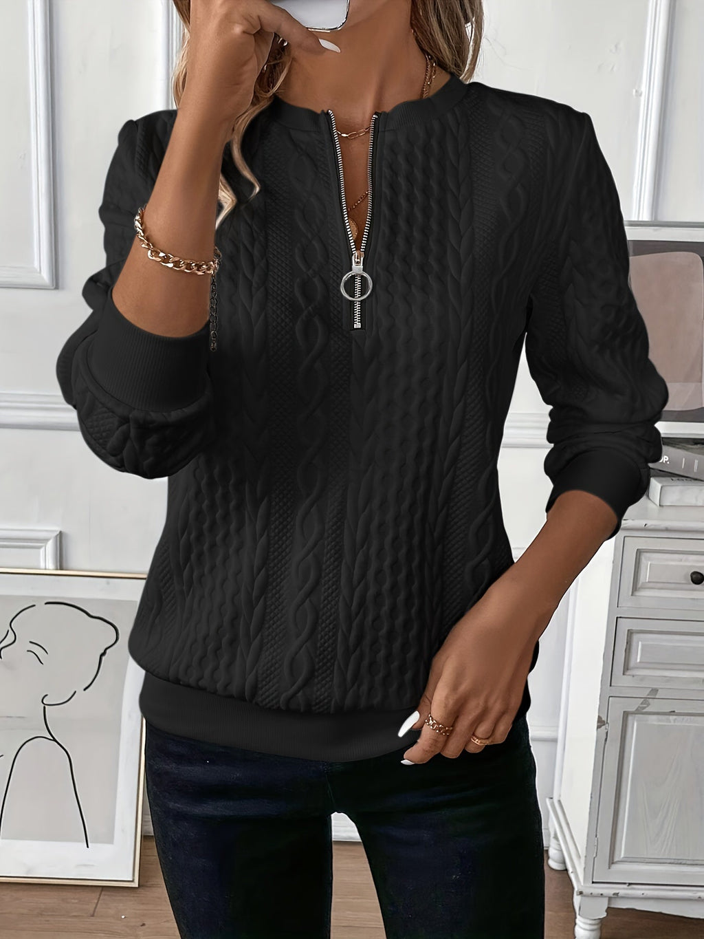 Valenzora | Eleganter, stilvoller Strickpullover